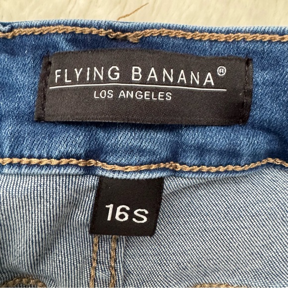 Flying Banana Jeans Women’s 16S Denim Medium Wash 5-Pocket Straight Casual - Picture 5 of 11